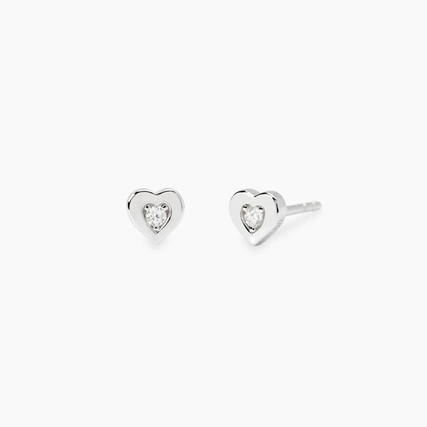 Pendientes Mabina de corazón de diamantes cultivados en laboratorio Mi diamante 563902