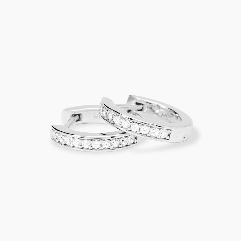 Pendientes Mabina de aro de diamantes cultivados en laboratorio Mi diamante 563903