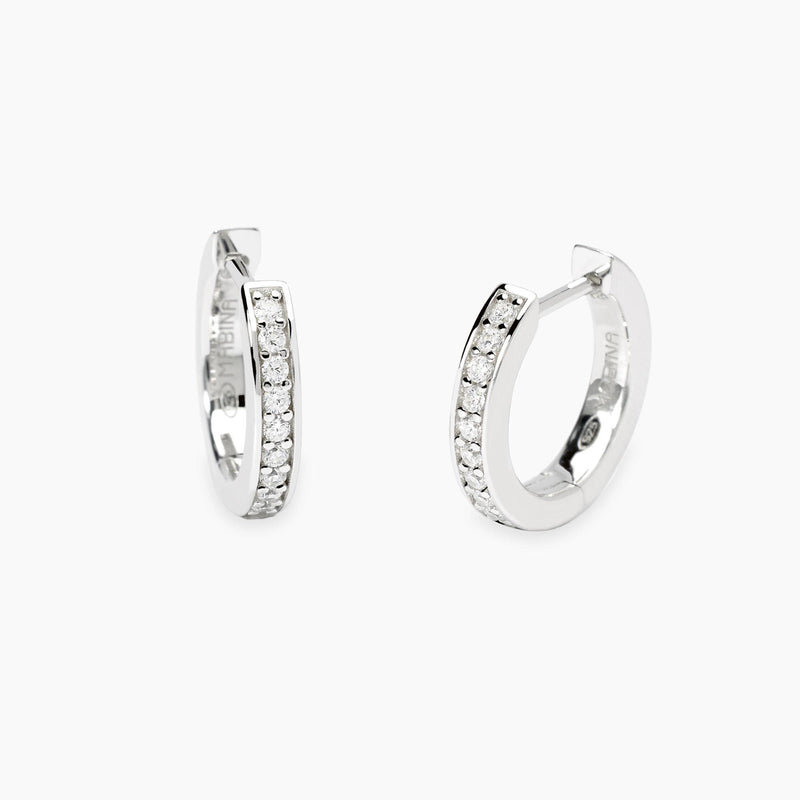 Pendientes Mabina de aro de diamantes cultivados en laboratorio Mi diamante 563903