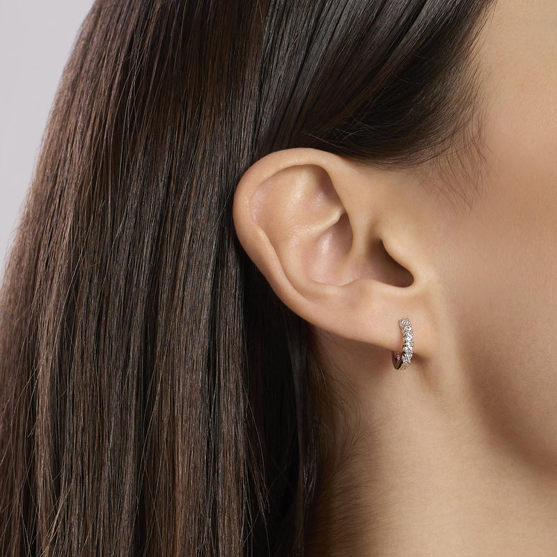 Pendientes Mabina de aro de diamantes cultivados en laboratorio Mi diamante 563904