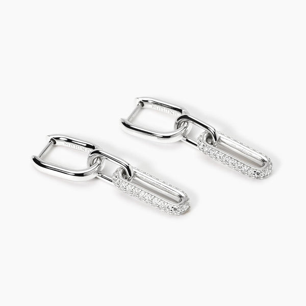 Pendientes Mabina colgantes con circonitas RUE MADAME 563919