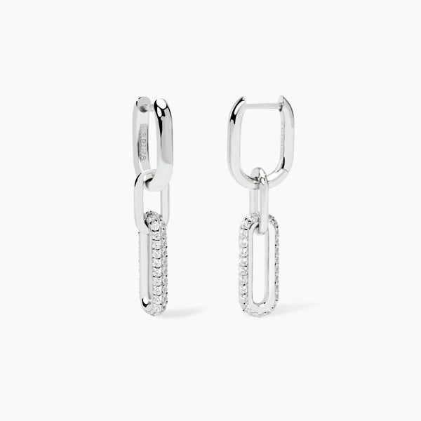 Pendientes Mabina colgantes con circonitas RUE MADAME 563919