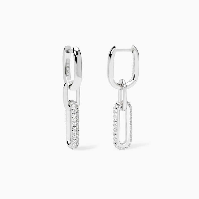 Pendientes Mabina colgantes con circonitas RUE MADAME 563919