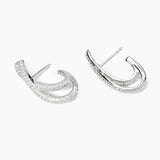 Pendientes Mabina de plata y circonitas NUBE 563936