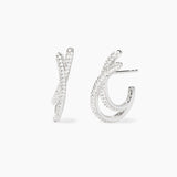 Pendientes Mabina de plata y circonitas NUBE 563936