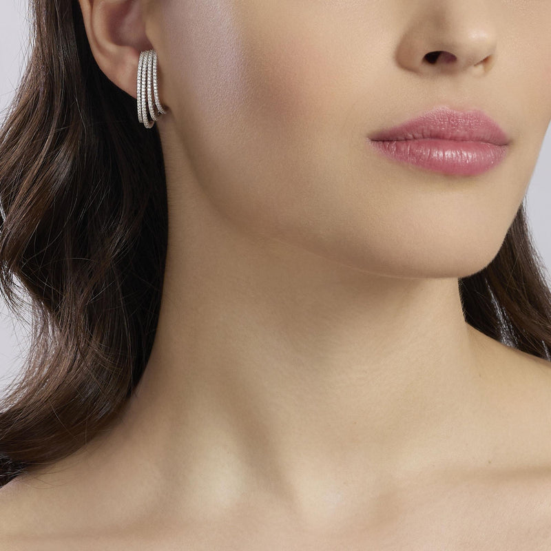 Pendientes Mabina de plata y circonitas AMOR A PRIMERA VISTA 563937