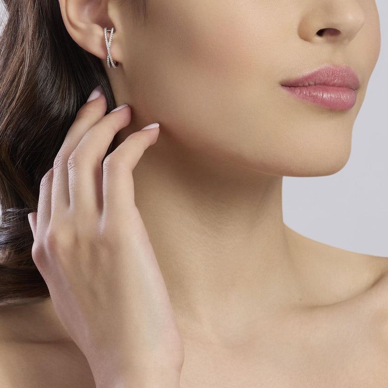 Pendientes Mabina de plata y circonitas EN TUS BRAZOS 563938