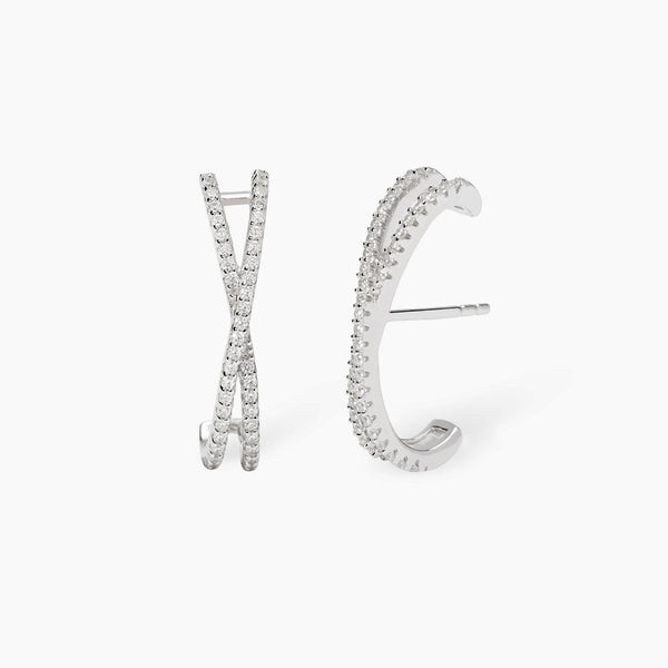 Pendientes Mabina de plata y circonitas EN TUS BRAZOS 563938