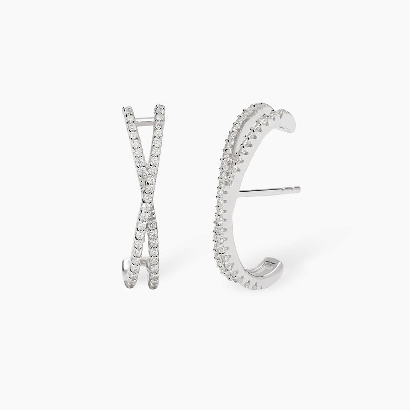 Pendientes Mabina de plata y circonitas EN TUS BRAZOS 563938