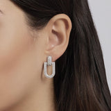 Pendientes Mabina de plata con circonitas ROMA 563943