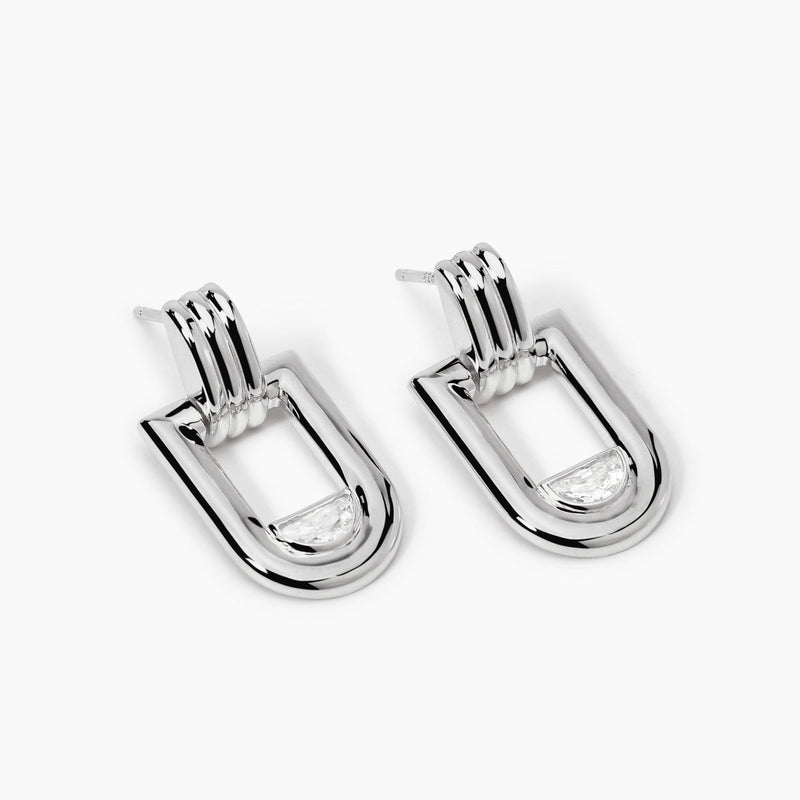 Pendientes Mabina de plata ROMA 563945