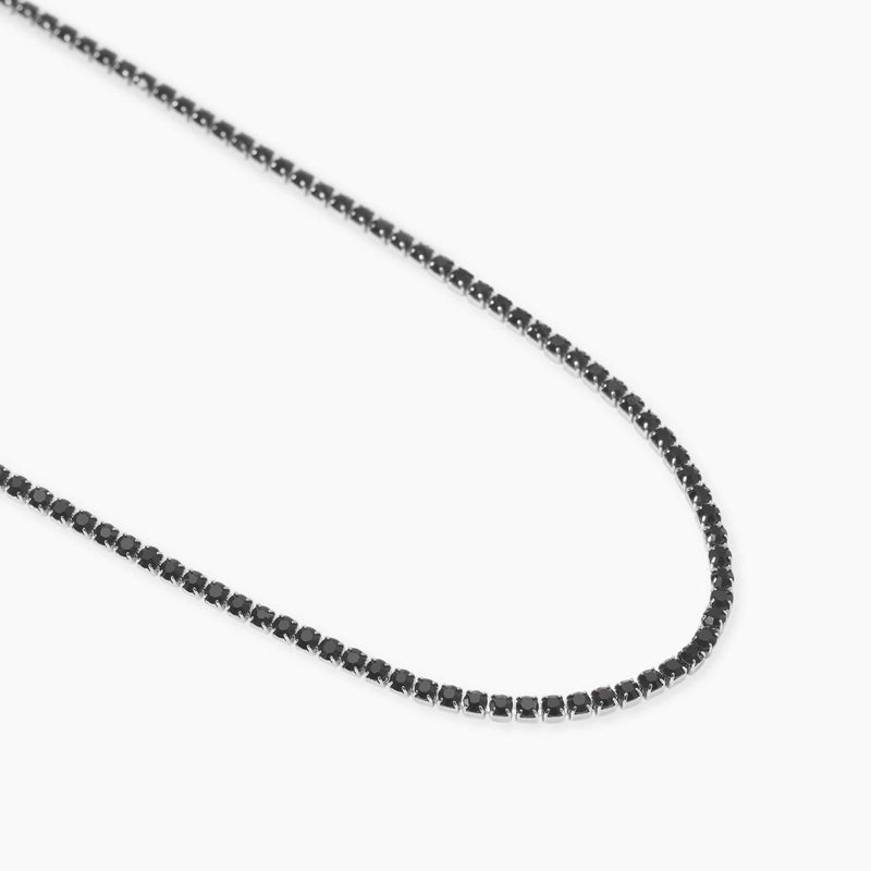 Collar tenis Kidult con cristales negros 851080