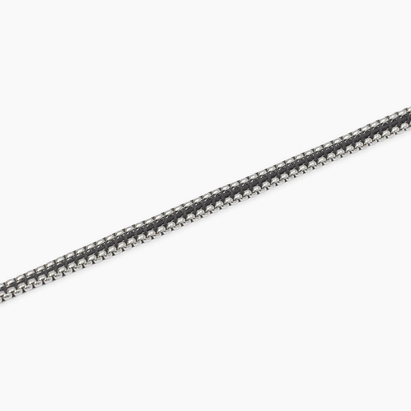 Pulsera Kidult de acero con nylon y piel 831133