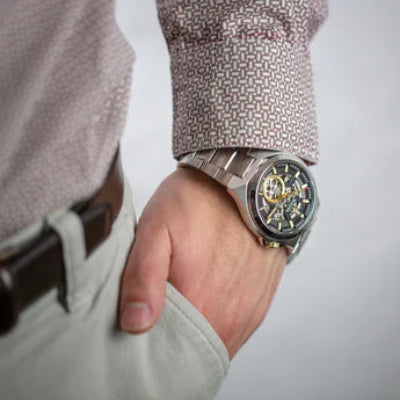 Reloj Bulova 98a224 automático esqueleto hombre