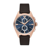 Reloj Emporio Armani Claudio Hombre Rosado Negro y Azul CronógrafoAR11554