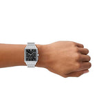 Emporio Armani Reloj de acero inoxidable cronógrafo para hombres AR11751