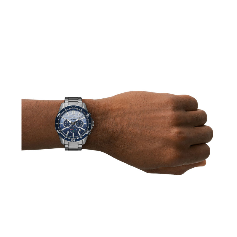 Reloj de hombre AX1967 cronógrafo de acero gris