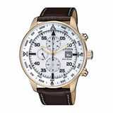 Reloj Citizen of collection Chrono Aviator Dorado Eco Drive 44 mm CA0693-12A