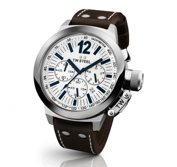 Reloj TW Steel CE1008 correa de piel marrón