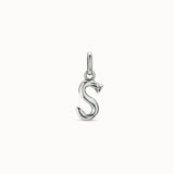 Charm UNOde50 bañado en plata de ley de letra S CHA0045MTL0000U