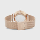 Reloj Cluse Minuit Mesh Negro, Color Oro Rosa CW0101203003