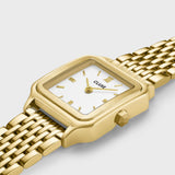 Reloj Cluse Gracieuse Petite Acero, Blanco, Color Dorado CW11815
