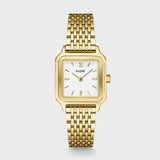 Reloj Cluse Gracieuse Petite Acero, Blanco, Color Dorado CW11815