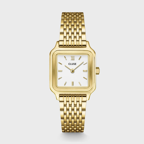 Reloj Cluse Gracieuse Petite Acero, Blanco, Color Dorado CW11815