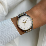 Reloj Cluse Minuit Date Acero, Dos Tonos CW14302