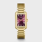 Reloj Cluse Belisenna Acero, Vino, Color Oro CW15004