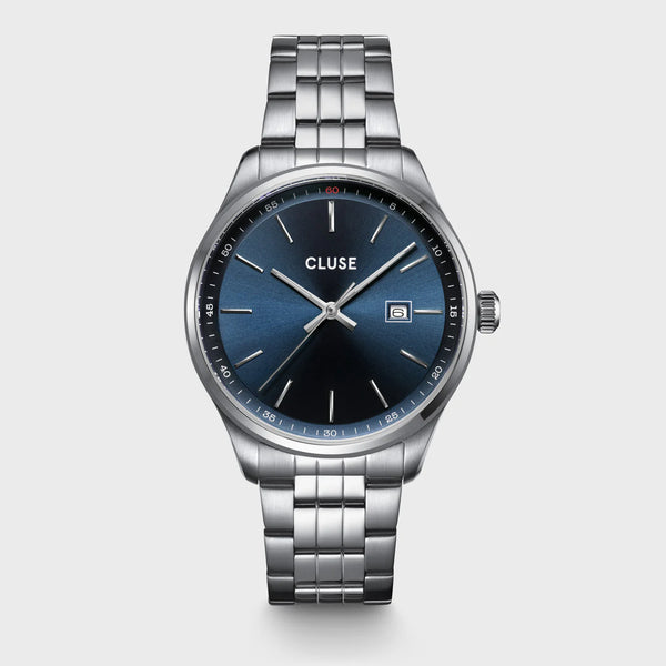 Reloj Cluse Anthéor Azul acero, color plata CW20903