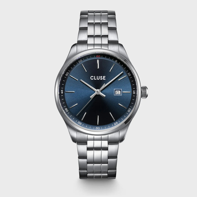 Reloj Cluse Anthéor Azul acero, color plata CW20903