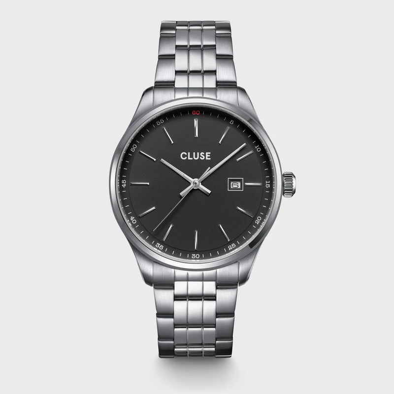 Reloj Cluse Anthéor Steel Black, Color Plata CW20904