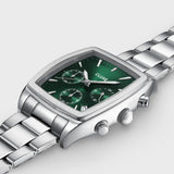Reloj Cluse Quartaut Chrono Acero, Verde, Color Plata CW52002