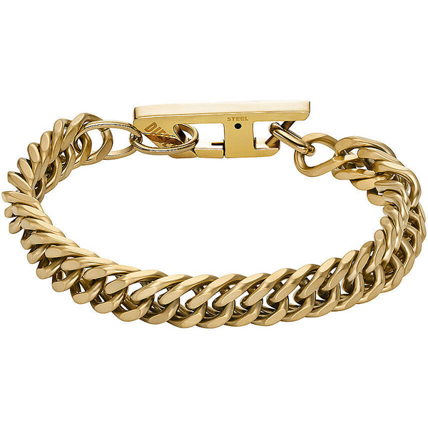Pulsera Diesel en acero dorado para hombre DX1511710