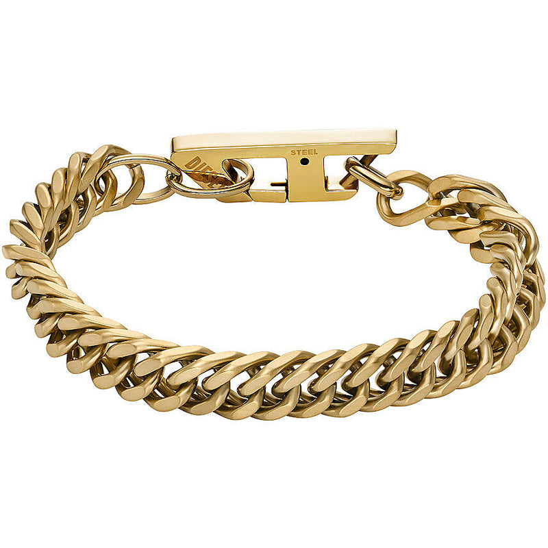 Pulsera Diesel en acero dorado para hombre DX1511710