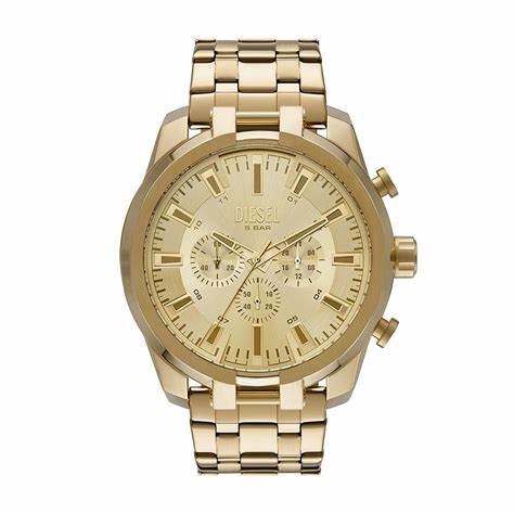 Reloj Diesel DZ4590 cronógrafo Split con pulsera en acero inoxidable dorado