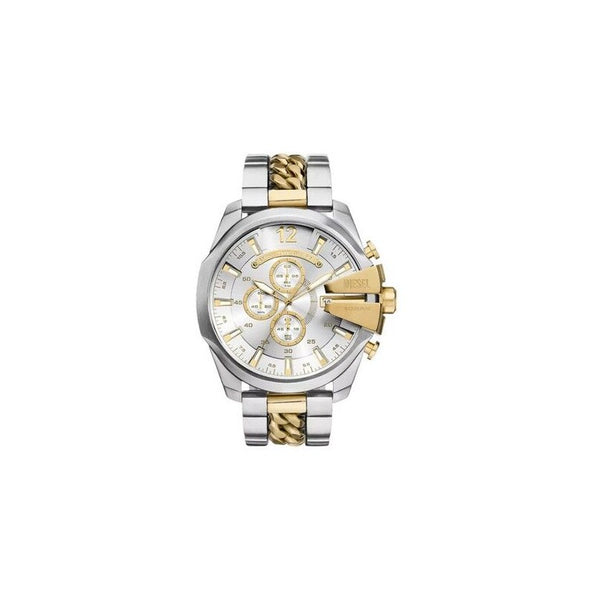 Reloj Diesel Caballero Mega Chief Bicolor Acero/Ip Dorado Cronógrafo 51mm DZ4672