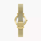 Reloj Carlie Mini de acero inoxidable en tono dorado con tres agujasES5462
