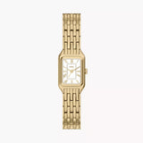Reloj Raquel Mini de acero inoxidable en tono dorado con tres agujas ES5467