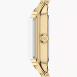 Reloj Raquel Mini de acero inoxidable en tono dorado con tres agujas ES5467