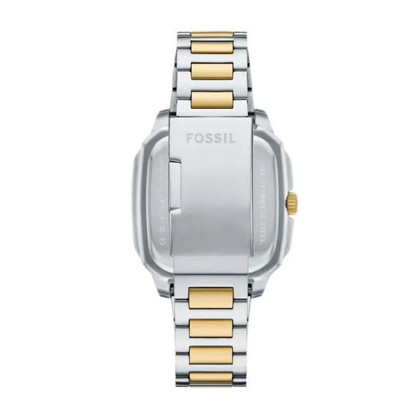 Reloj Fossil Crosby Plateado, Dorado y Negro Analógico Hombre FS6123