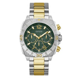 Reloj analógico de cuarzo GUESS Traction para hombre Green Dial GW0800G1