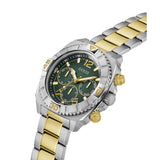 Reloj analógico de cuarzo GUESS Traction para hombre Green Dial GW0800G1
