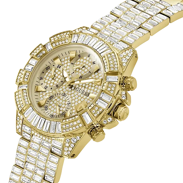 Reloj Guess mujer GW0812L2 ICONIC 40th Acero Inoxidable dorado multifunción circonitas esfera