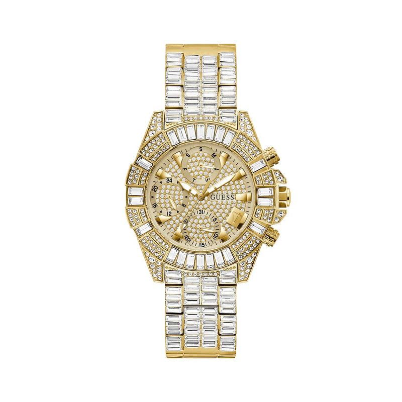 Reloj Guess mujer GW0812L2 ICONIC 40th Acero Inoxidable dorado multifunción circonitas esfera