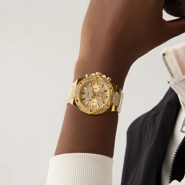 Reloj Guess Fury Dorado Multifunción Hombre GW0899G2