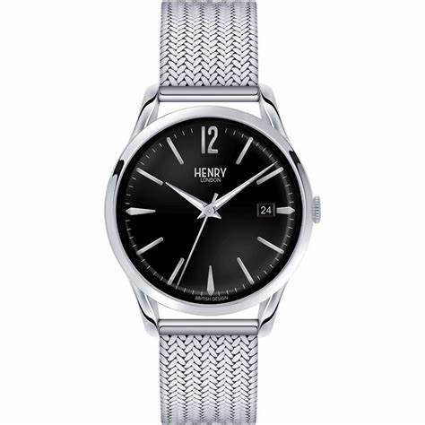 Reloj Henry London unisex Edgware Black Dial HL39-M-0015