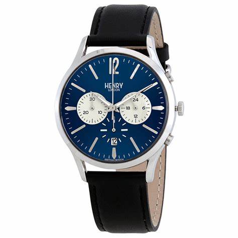 Reloj Henry London Knightsbridge Chronograph Blue Dial para hombre HL41-CS-0039