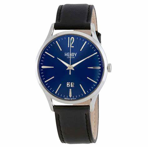 Reloj Henry London Knightsbridge Blue Dial para hombre HL41-JS-0035